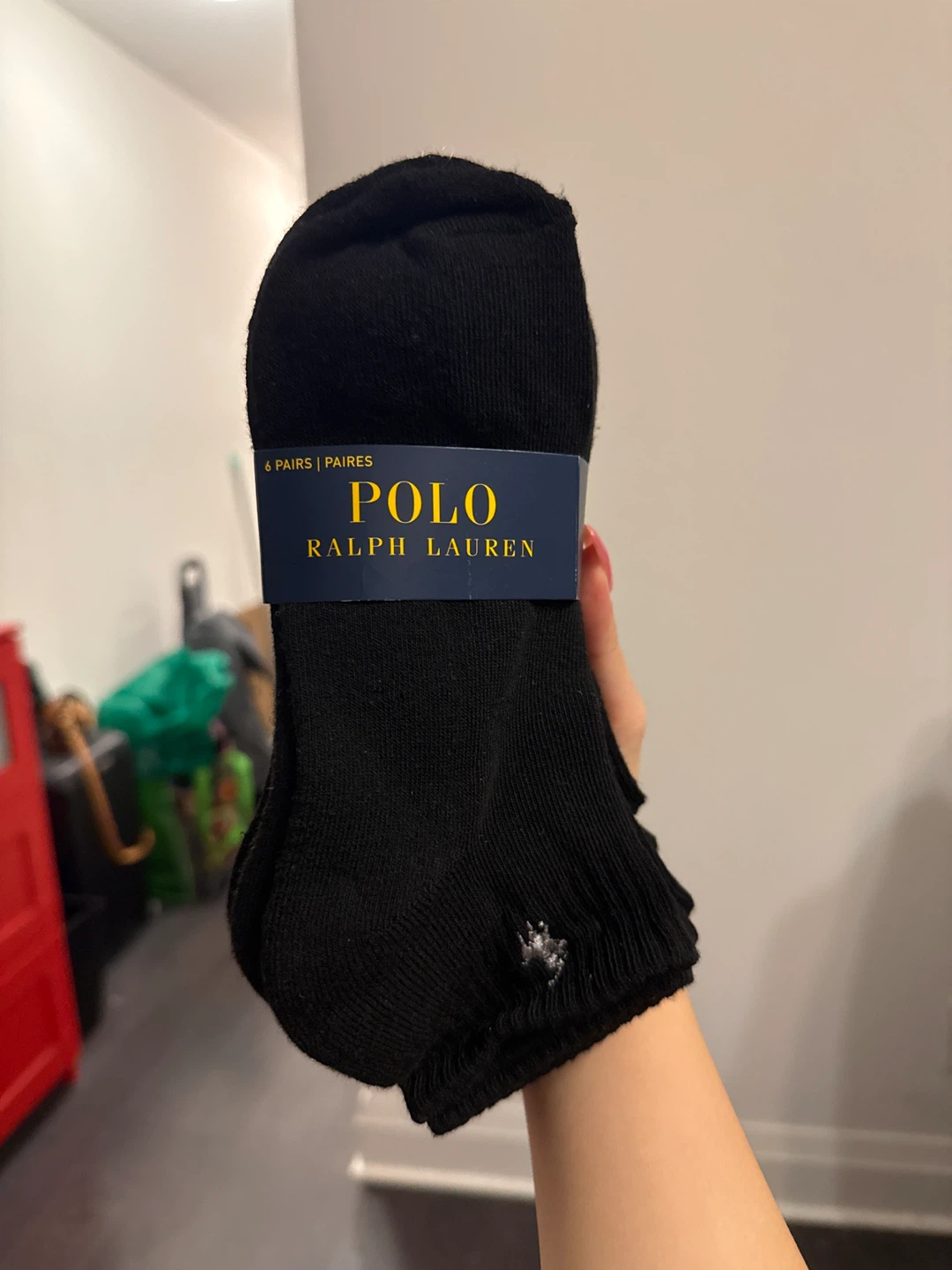 Polo Ralph Lauren Black Ankle Socks - 6 Pairs