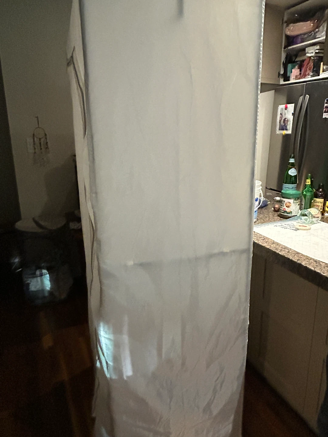 White Portable Wardrobe Closet - photo 5