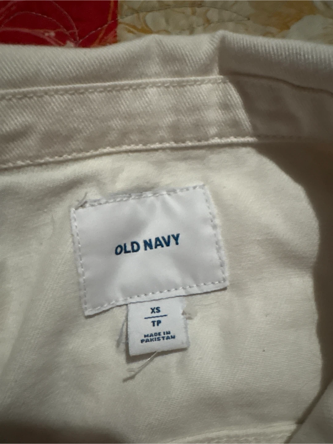 Old Navy White Denim Jacket XS - photo 2