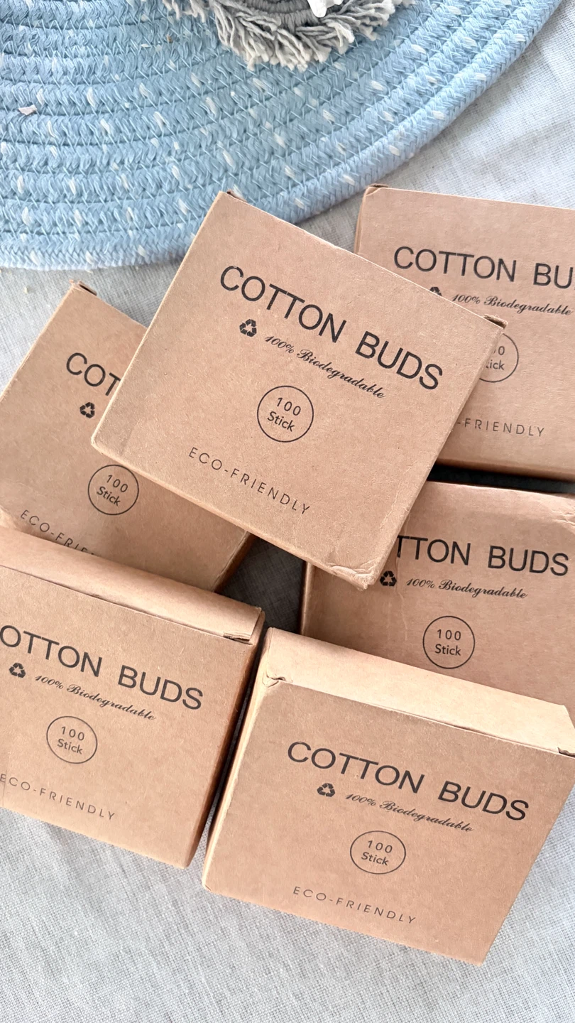 Biodegradable Cotton Buds 100 Stick Packs - photo 2