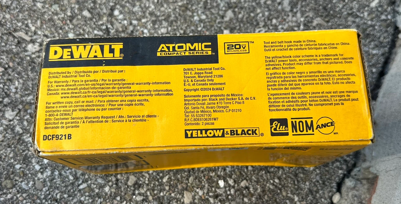 DeWalt ATOMIC 20V MAX Brushless Impact Wrench DCF921B - photo 2