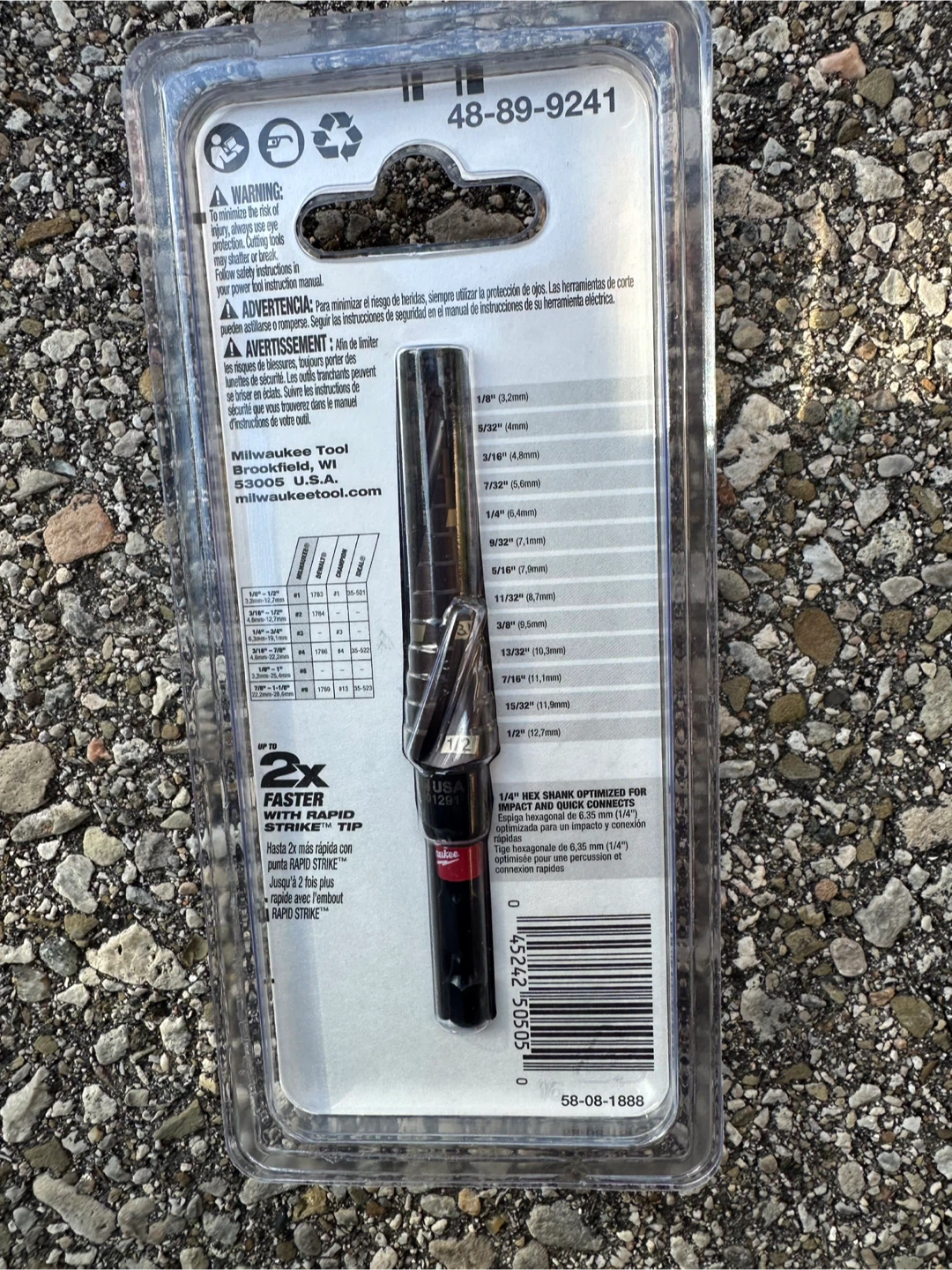 Milwaukee Impact Step Drill Bit 48-89-9241 - photo 2