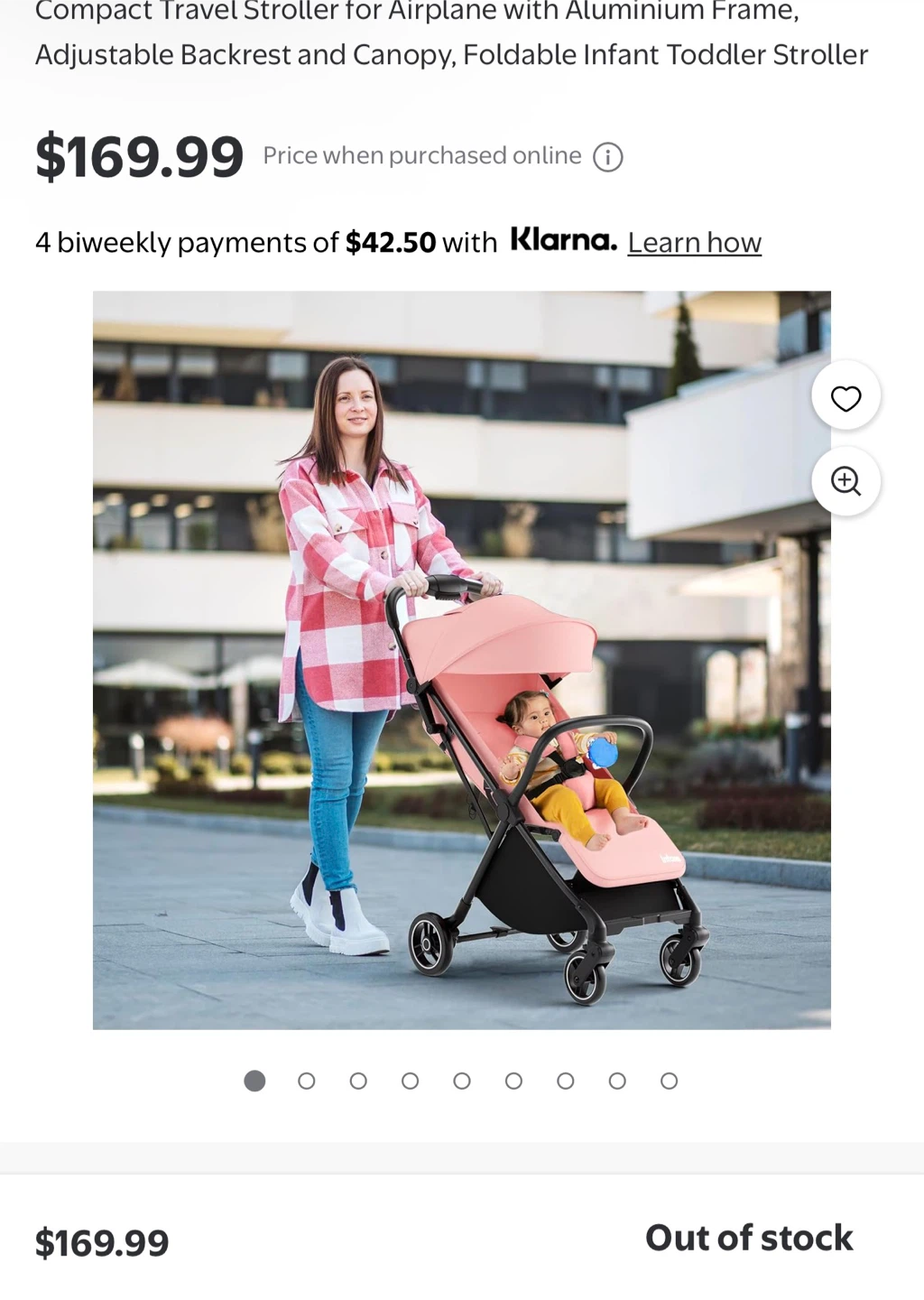 Infans Pink Compact Travel Stroller - photo 5
