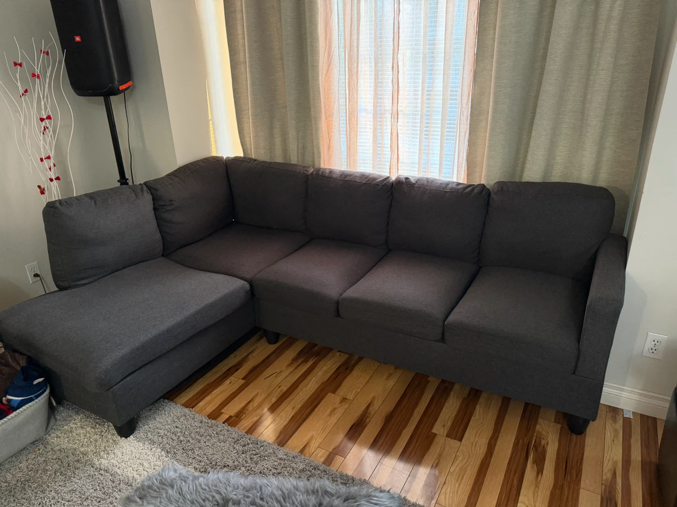 Grey Sectional Couch - photo 2
