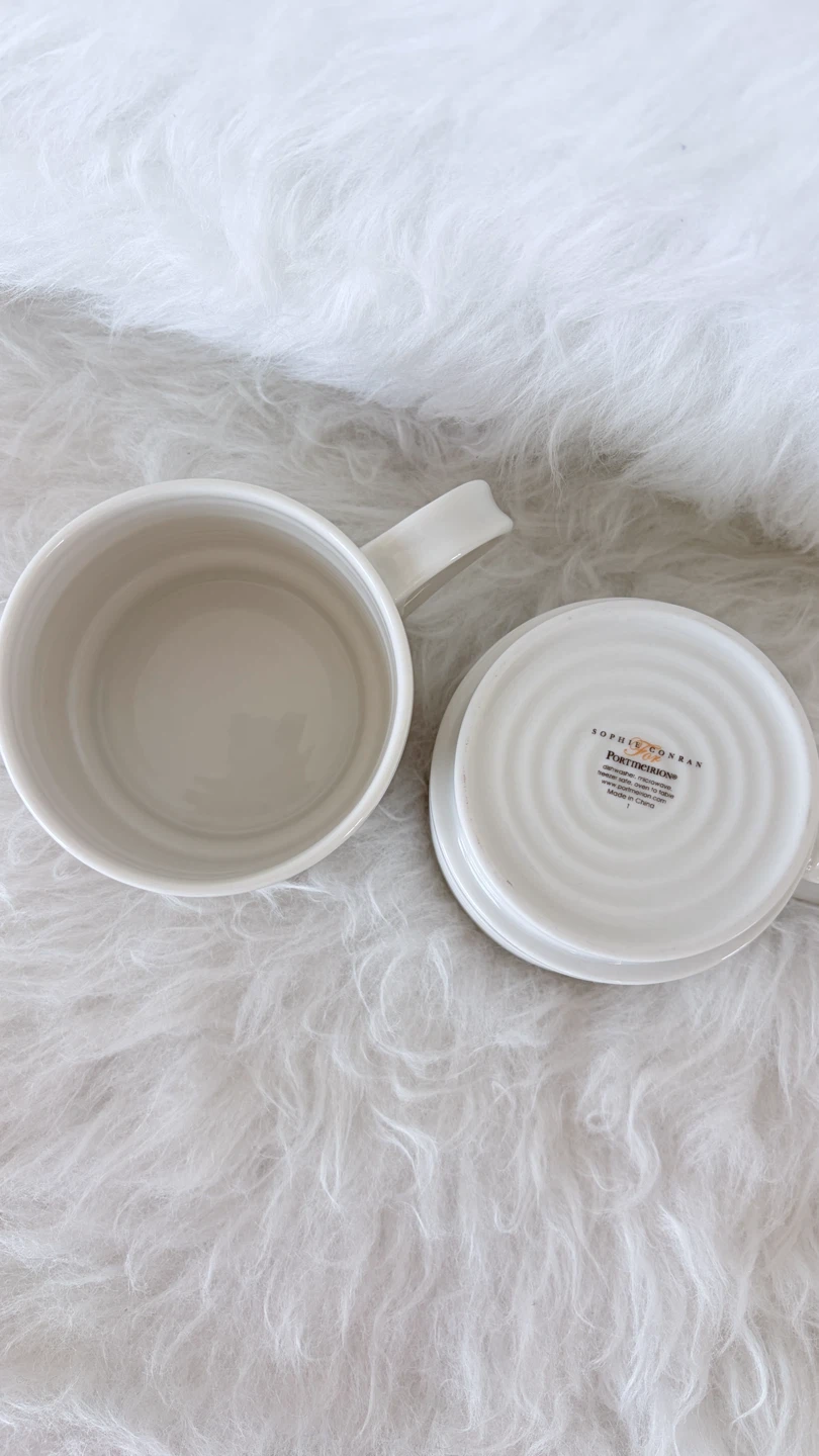 Sophie Conran for Portmeirion white mugs set of 2 - photo 2