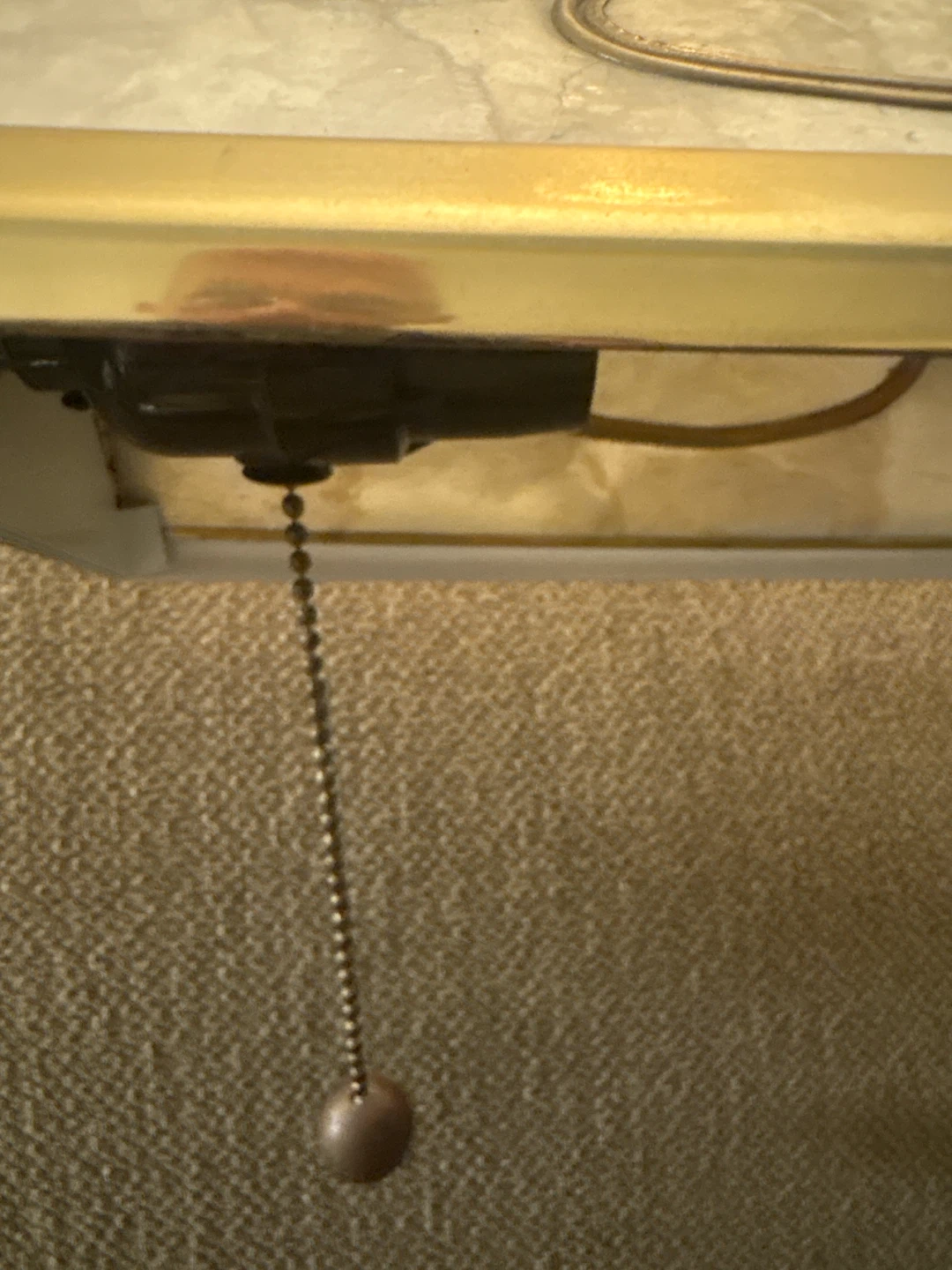 Brass Banker's Lamp with Marble Accent - photo 2