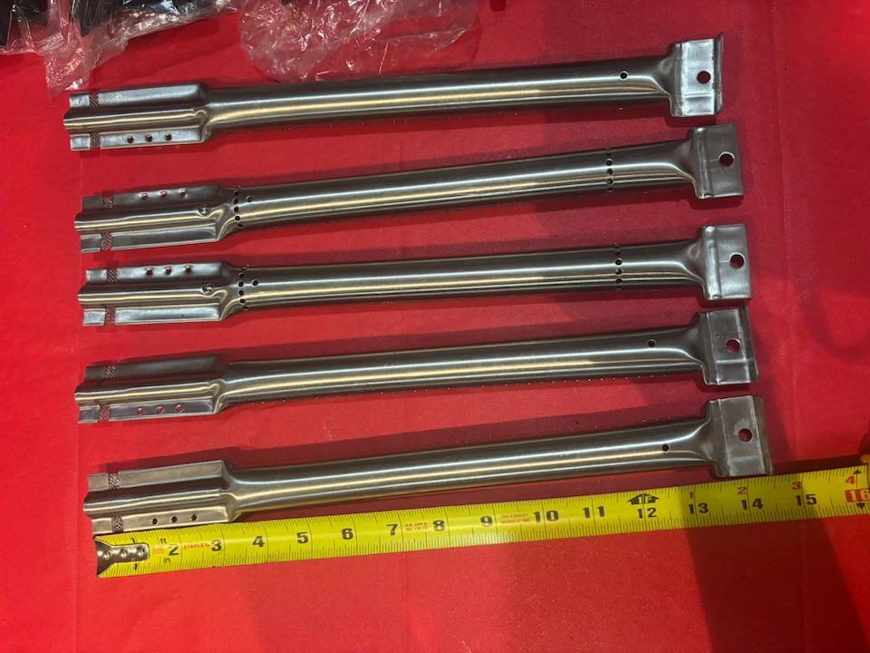 Stainless Steel BBQ Grill Burner Tube and Heat Plate Set - photo 2