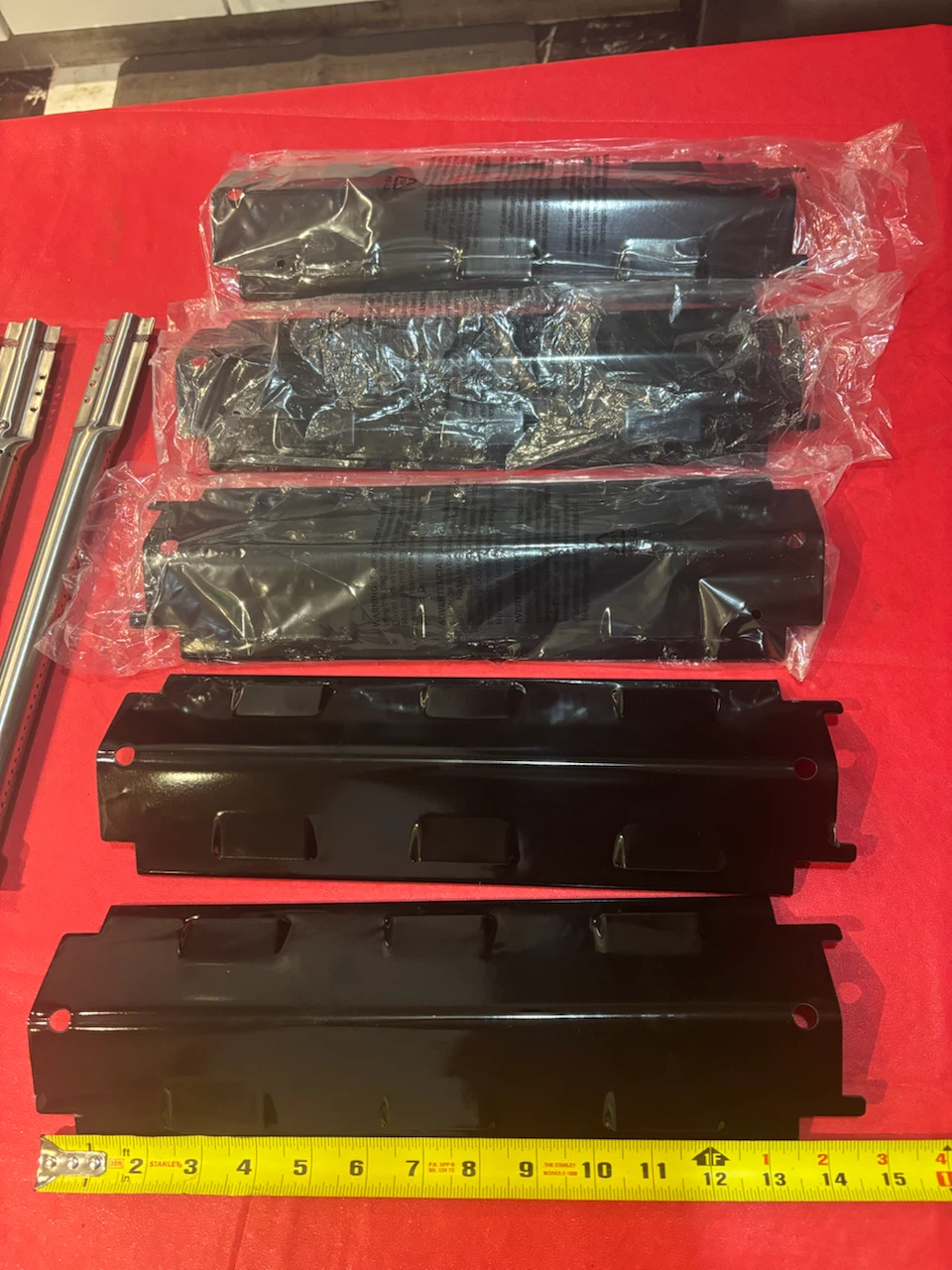 Stainless Steel BBQ Grill Burner Tube and Heat Plate Set - photo 3