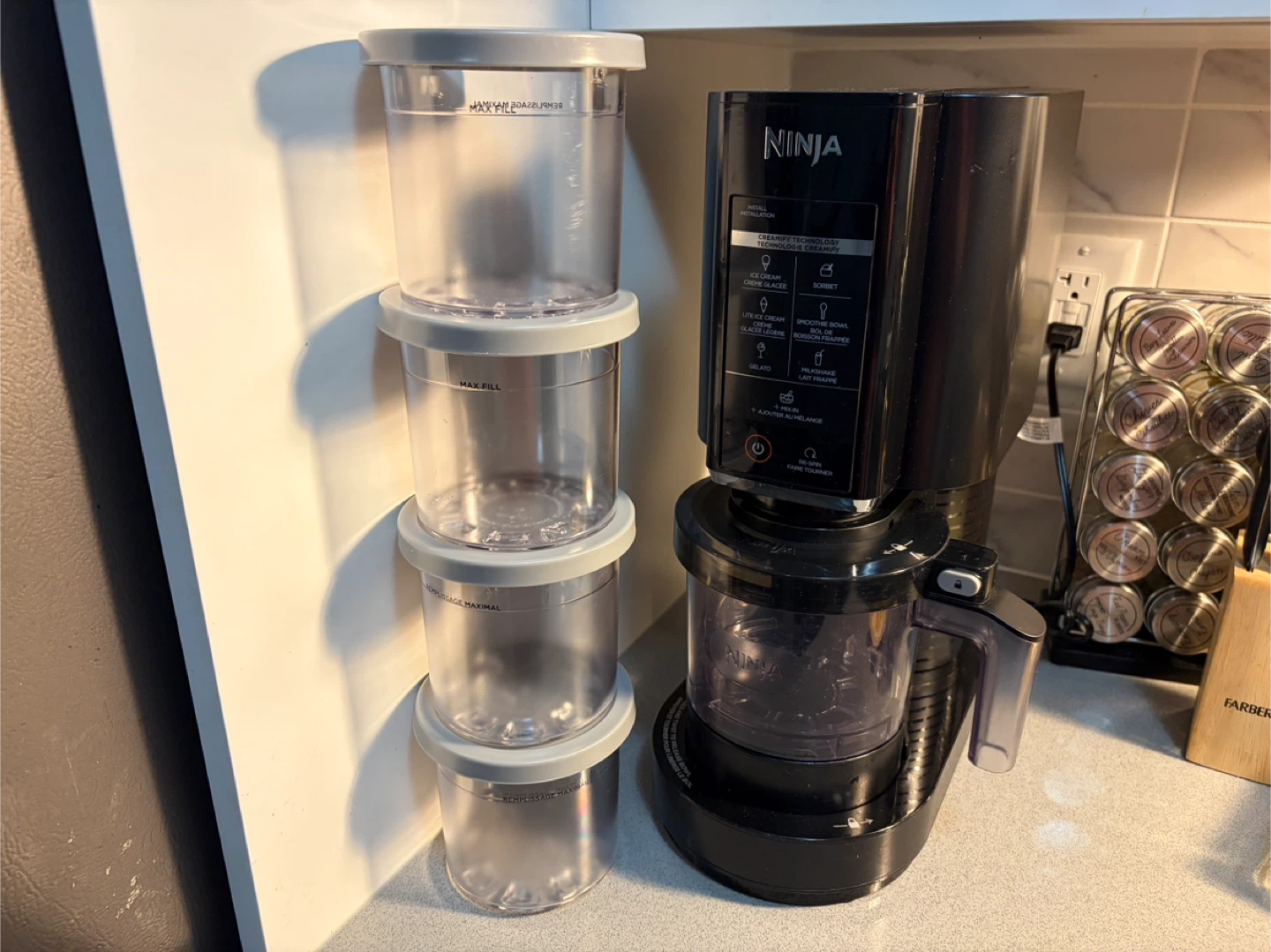 Ninja Creami with 4 pint containers