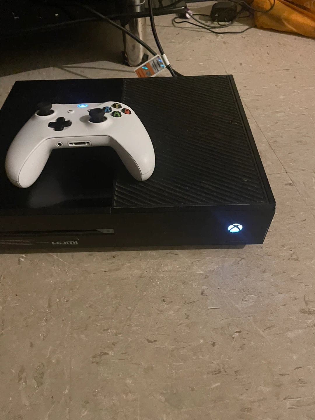 Xbox One Console with White Controller
