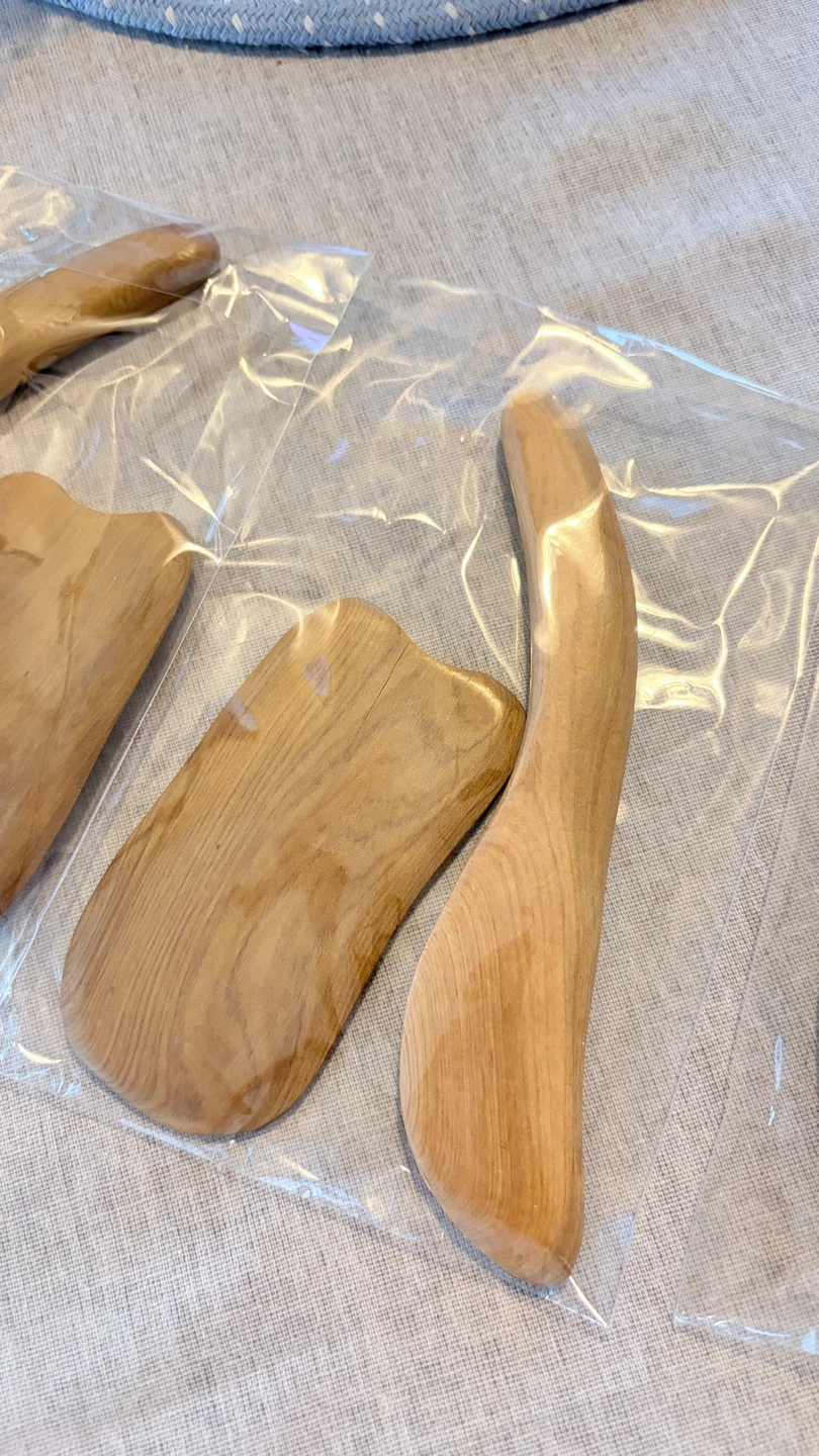 NEW Wooden Gua Sha massage tool set