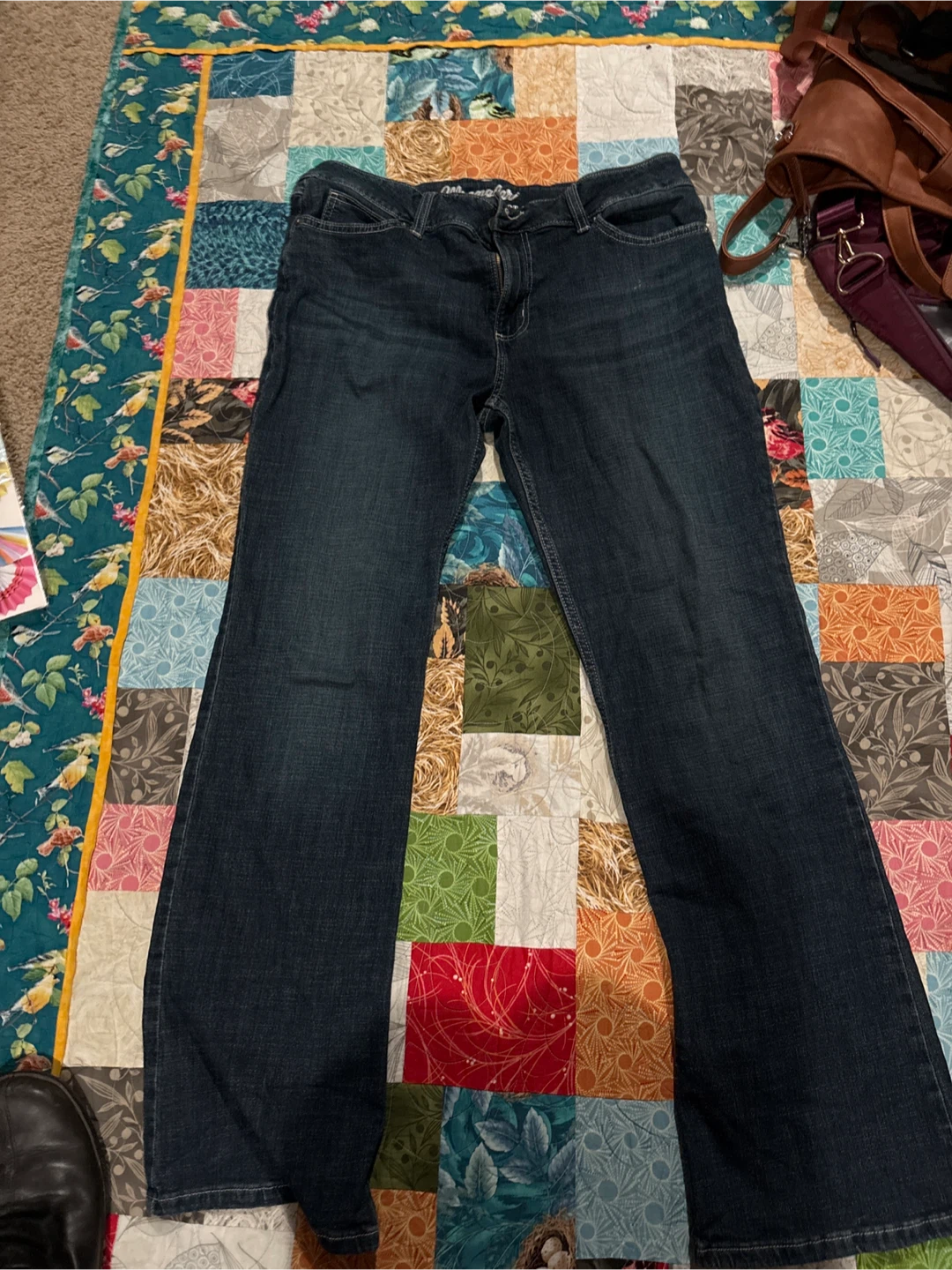 Wrangler Dark Wash Bootcut Jeans