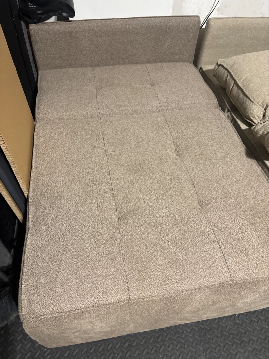 Beige armless sofa chair -2Piece - photo 3