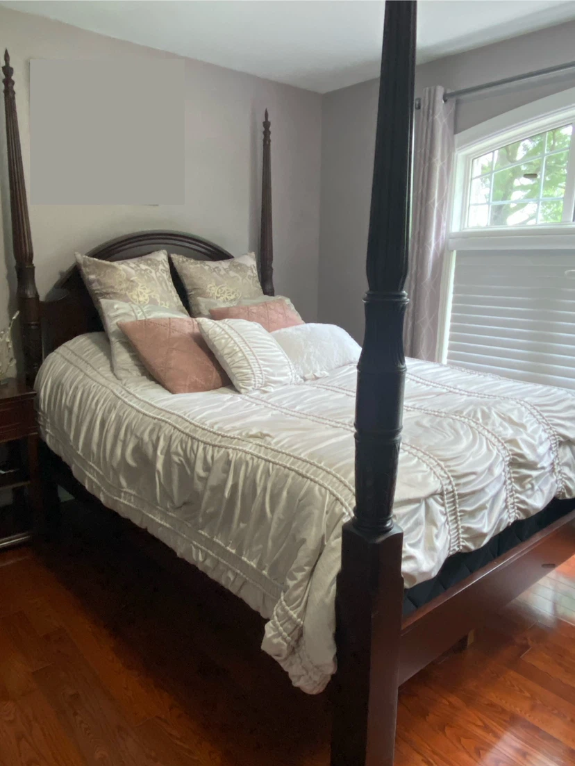 Queen Bombay herning Wooden Four-Poster (removable) Bed Frame