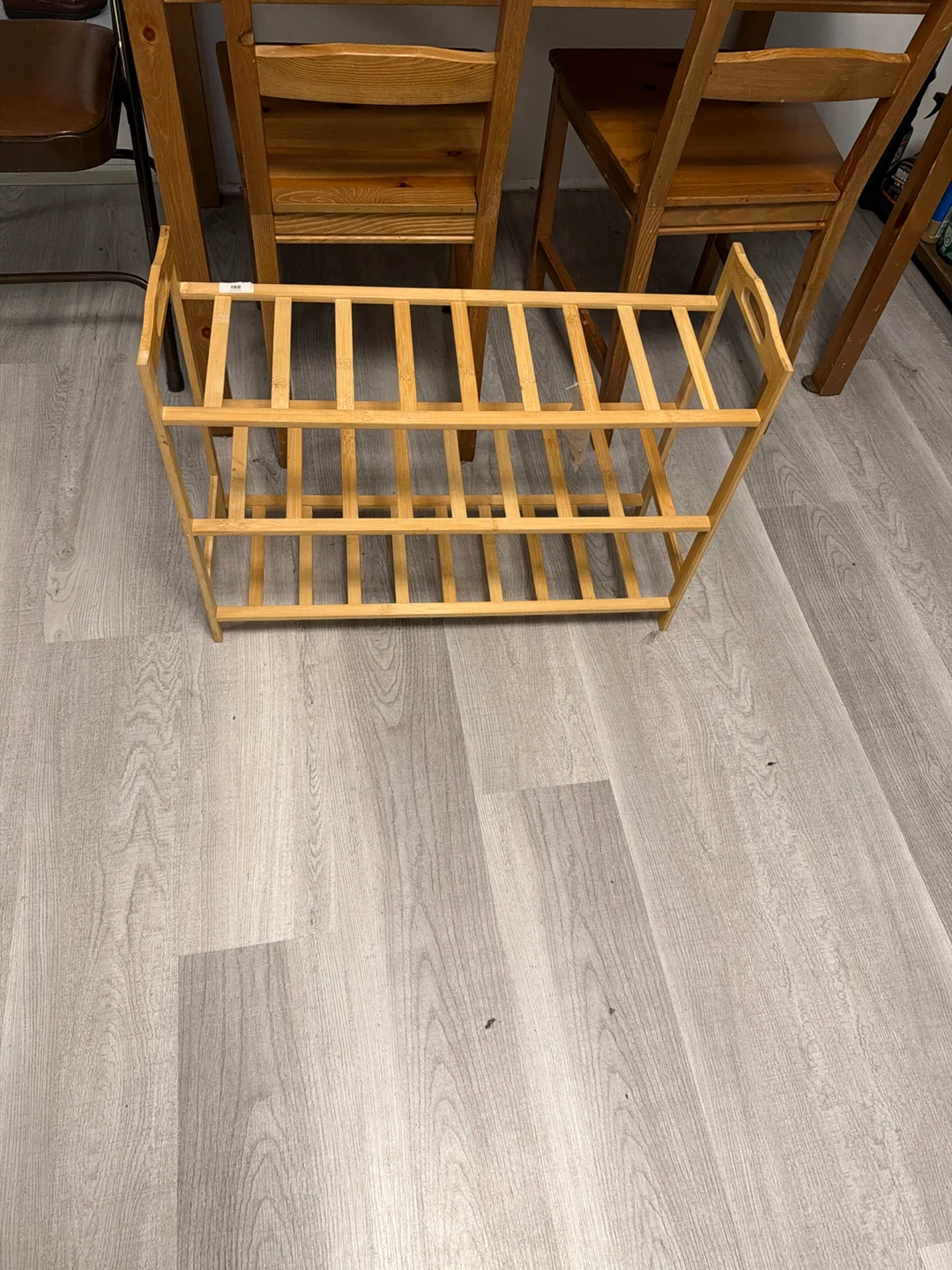 Wooden 3-Tier Shoe Rack