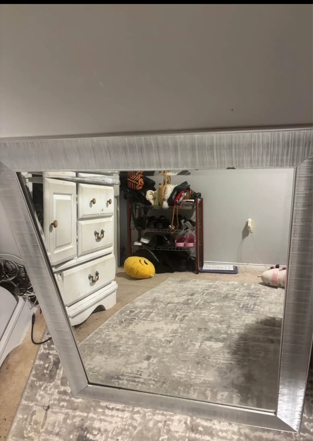 Silver Framed Mirror