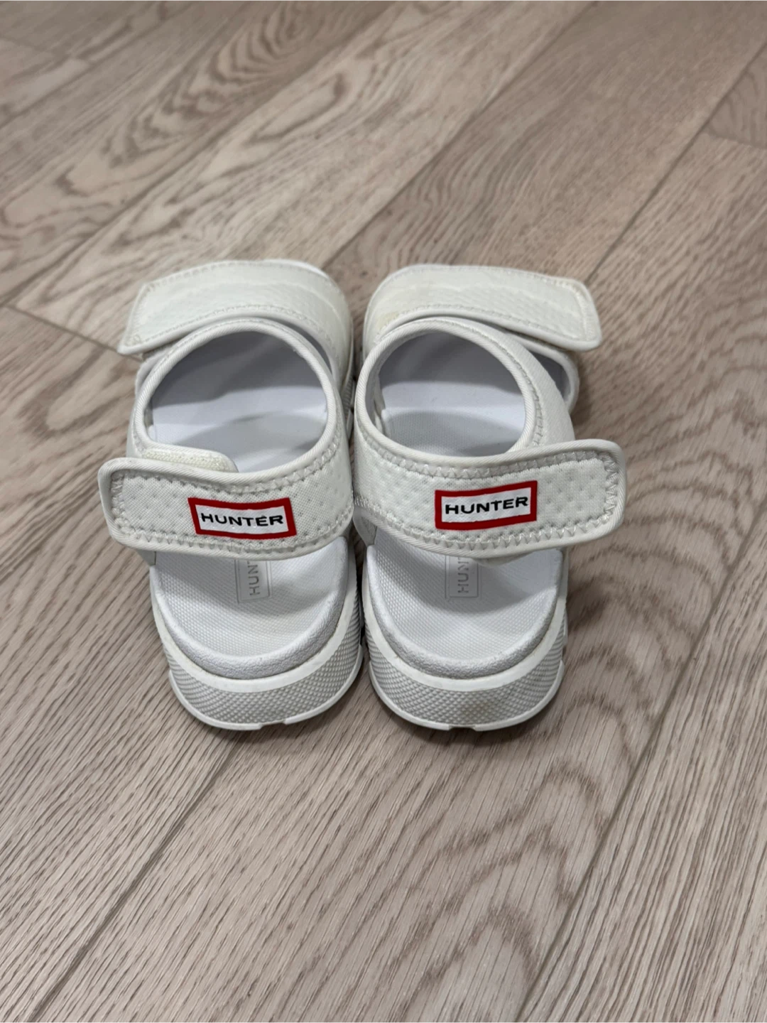 Hunter White Sandals