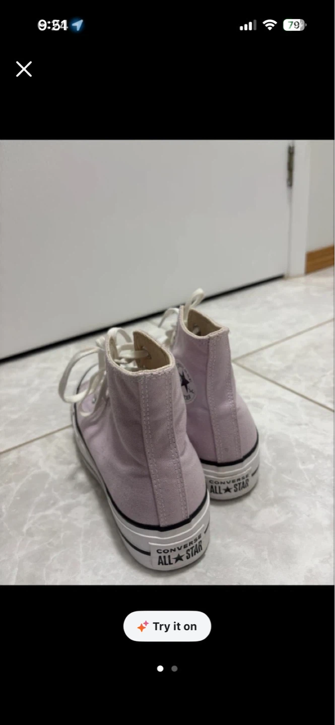 Converse All Star Platform High Top Sneakers - Lavender - photo 2