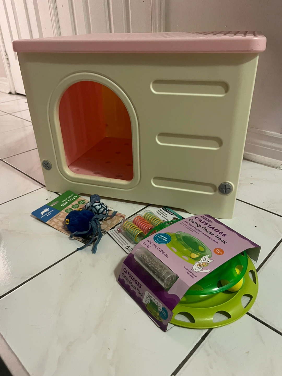 Cat Condo & Cat Toy Bundle
