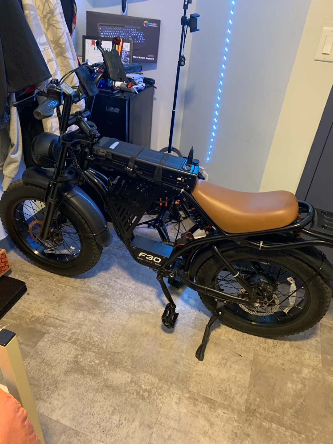 Black Electric Bike F30