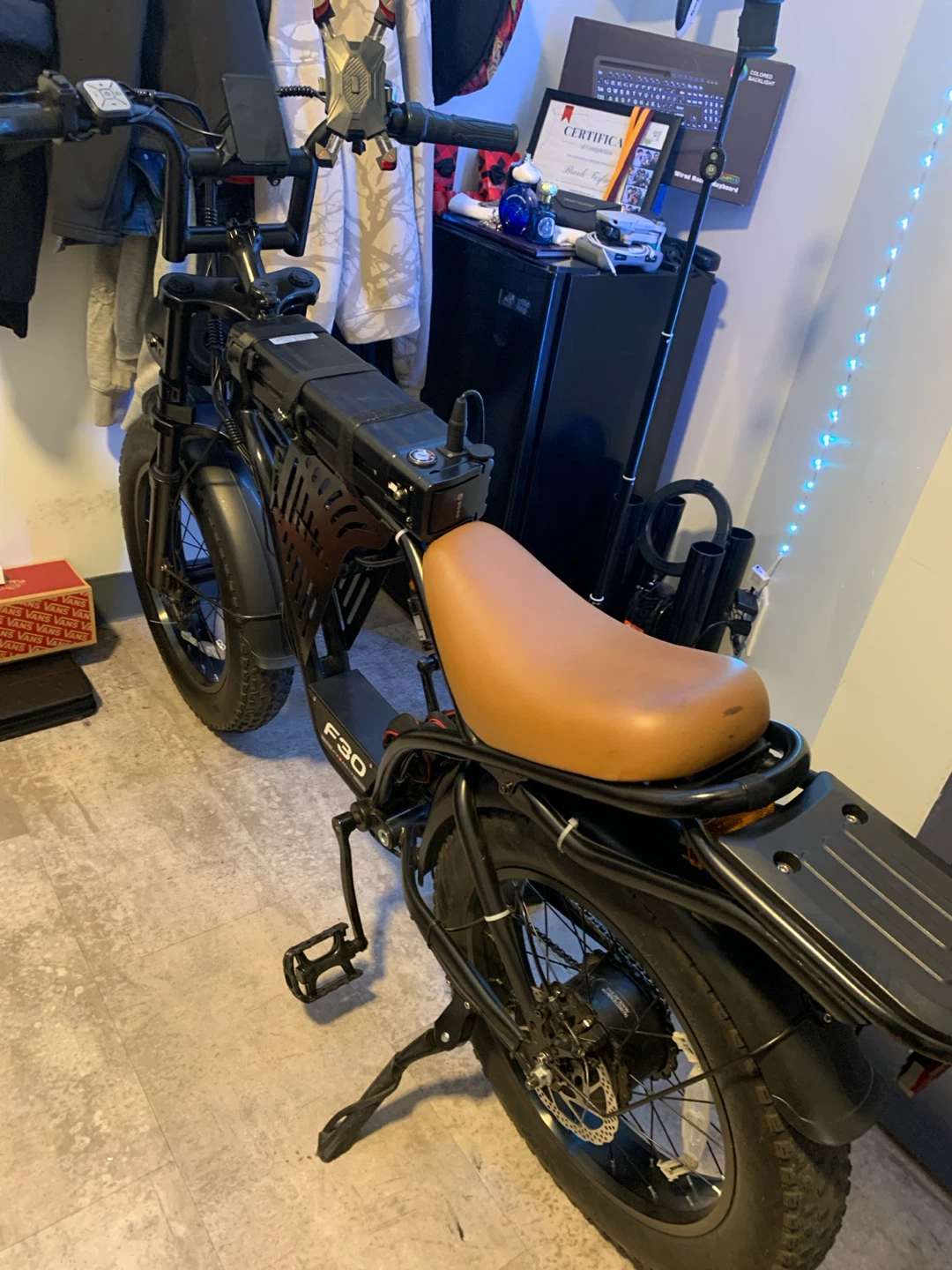 Black Electric Bike F30 - photo 2