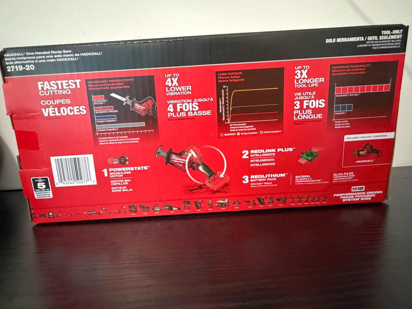 Milwaukee M18 FUEL HACKZALL Recip Saw 2719-20 - photo 2