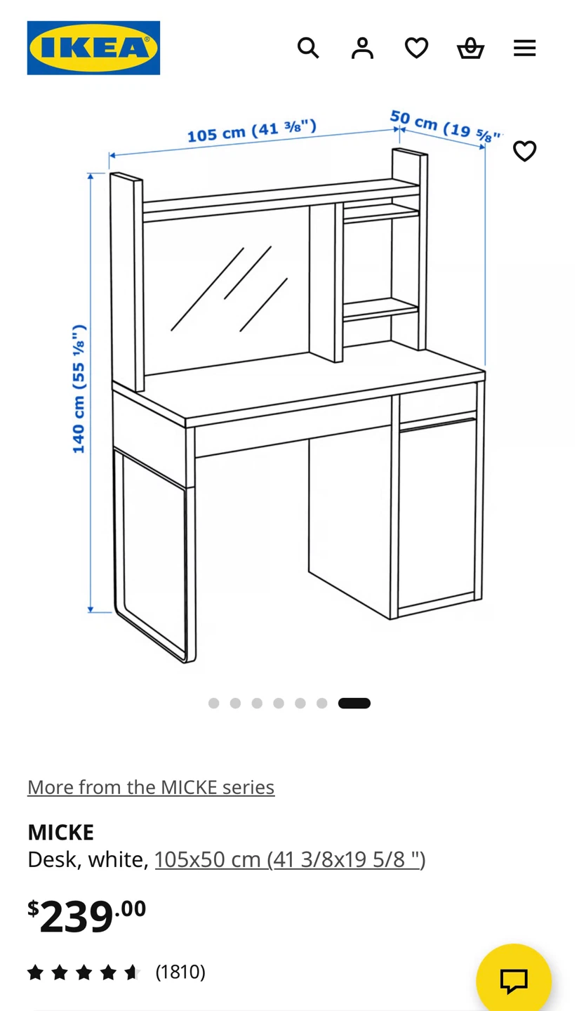 Delivery Available, IKEA Desk with hutch and Eames Style Chair - photo 4
