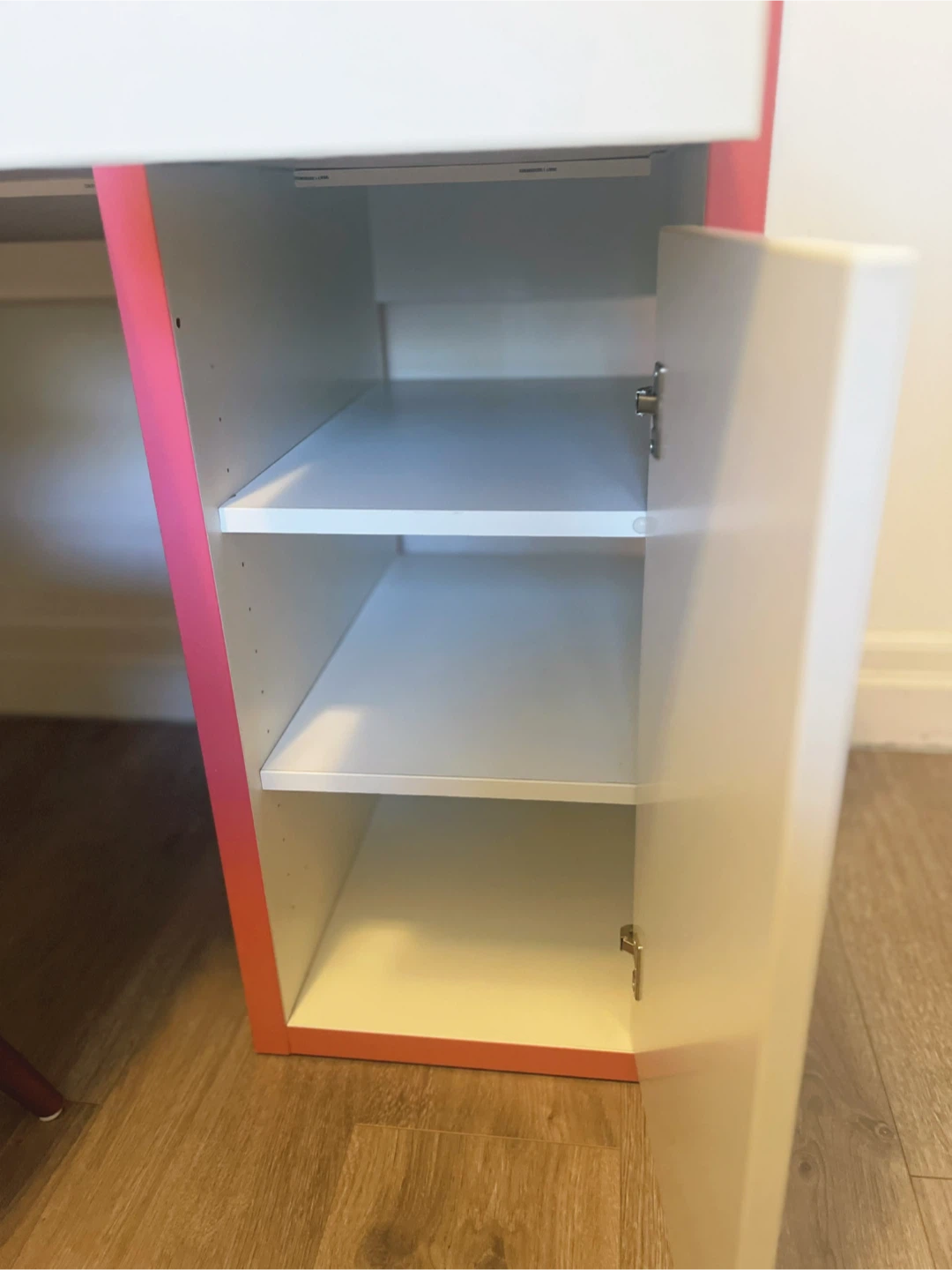 Delivery Available, IKEA Desk with hutch and Eames Style Chair - photo 3