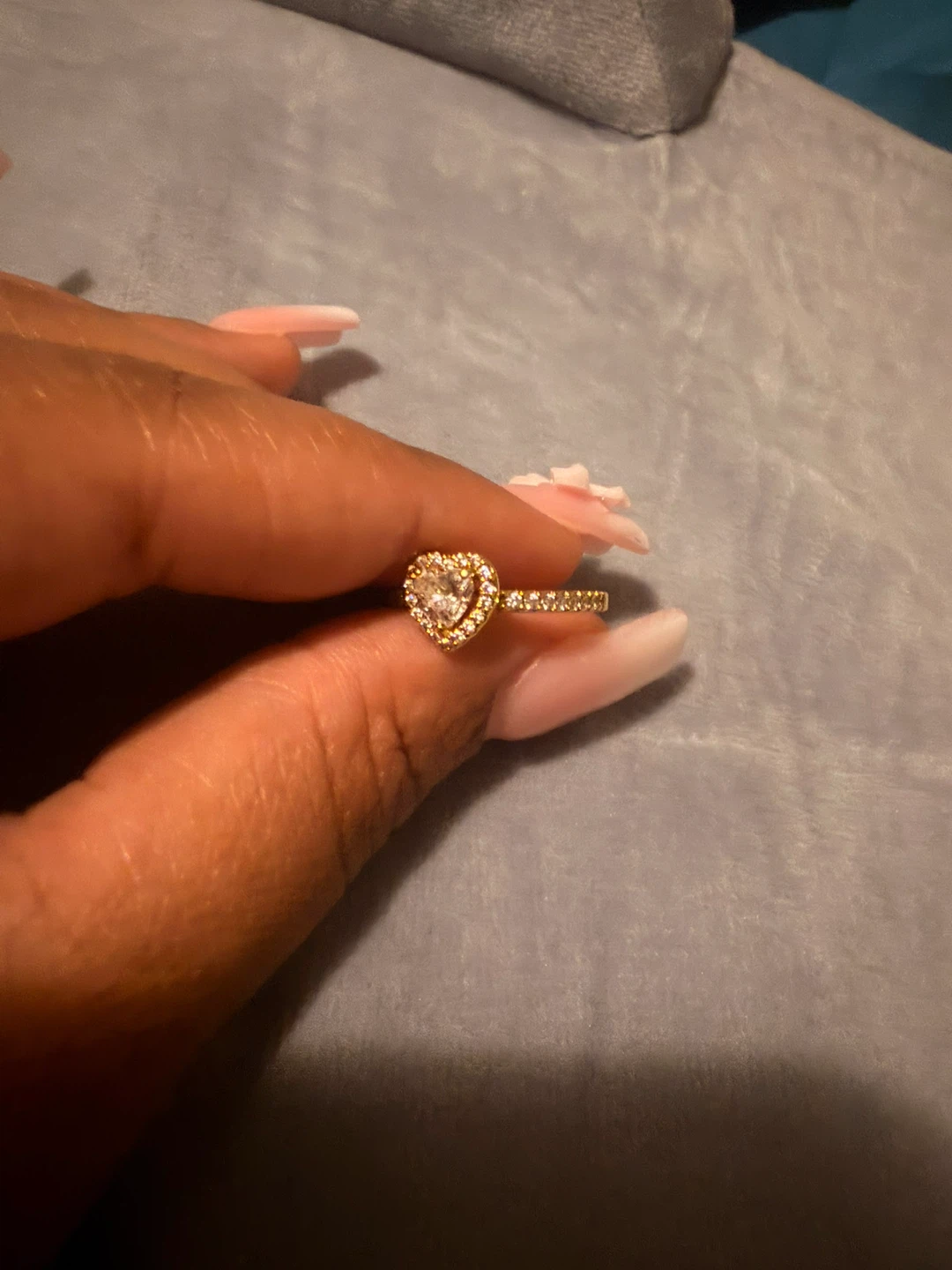 Pandora Sparkling Elevated Heart Ring - photo 3