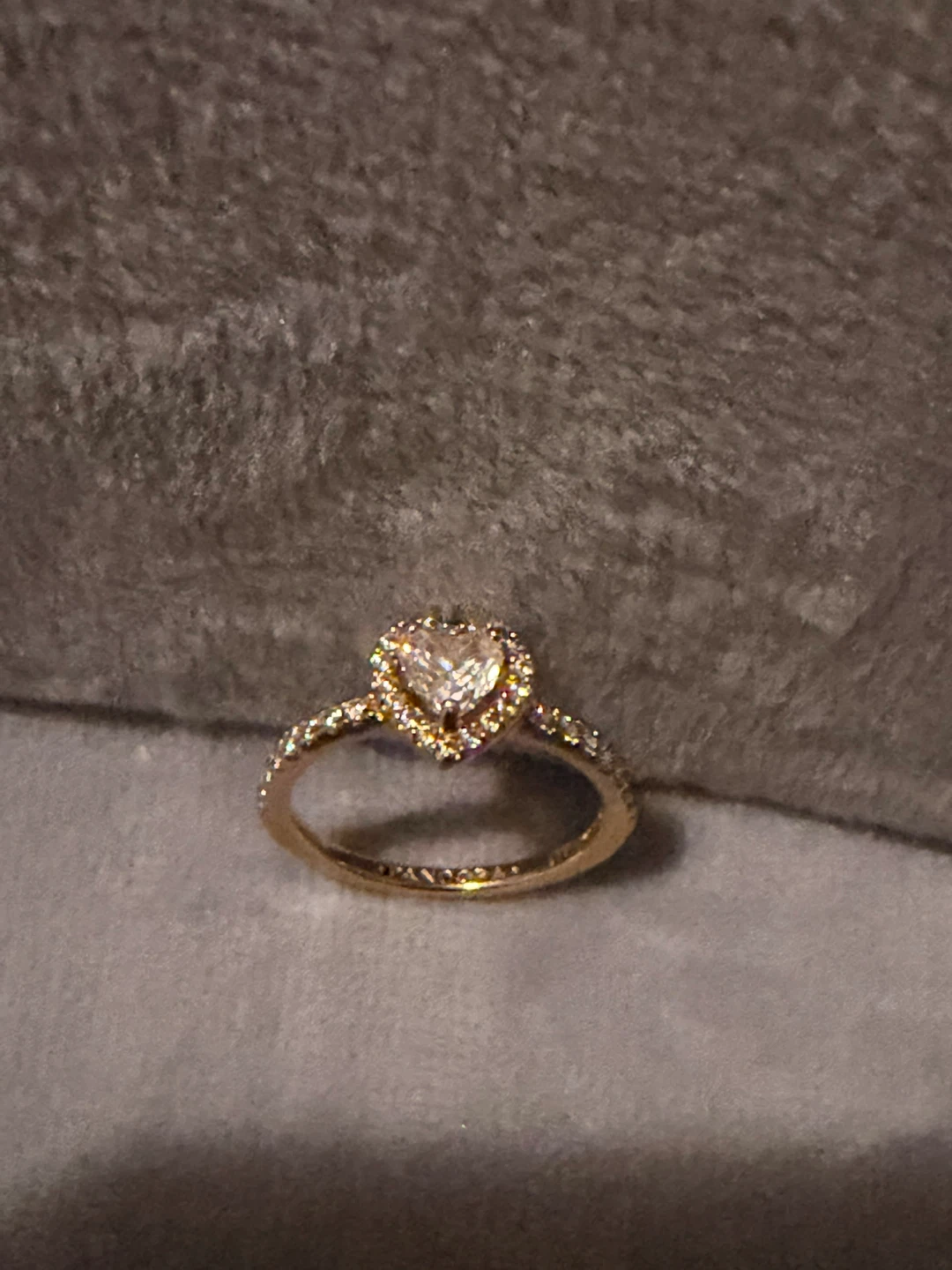 Pandora Sparkling Elevated Heart Ring - photo 4