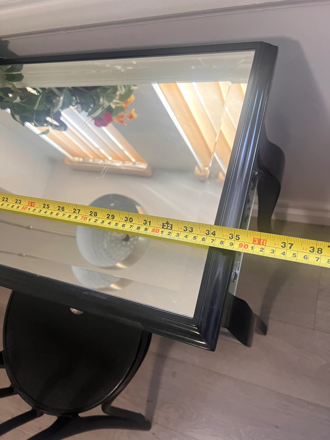 Delivery Available, Mirrored Vanity/Console Table with Chair - photo 4