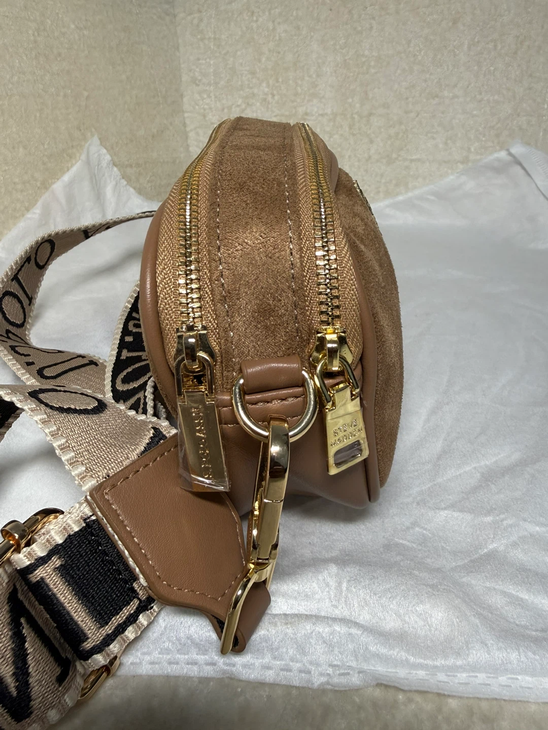 U.S. Polo Assn. Brown Suede Crossbody Bag - photo 4
