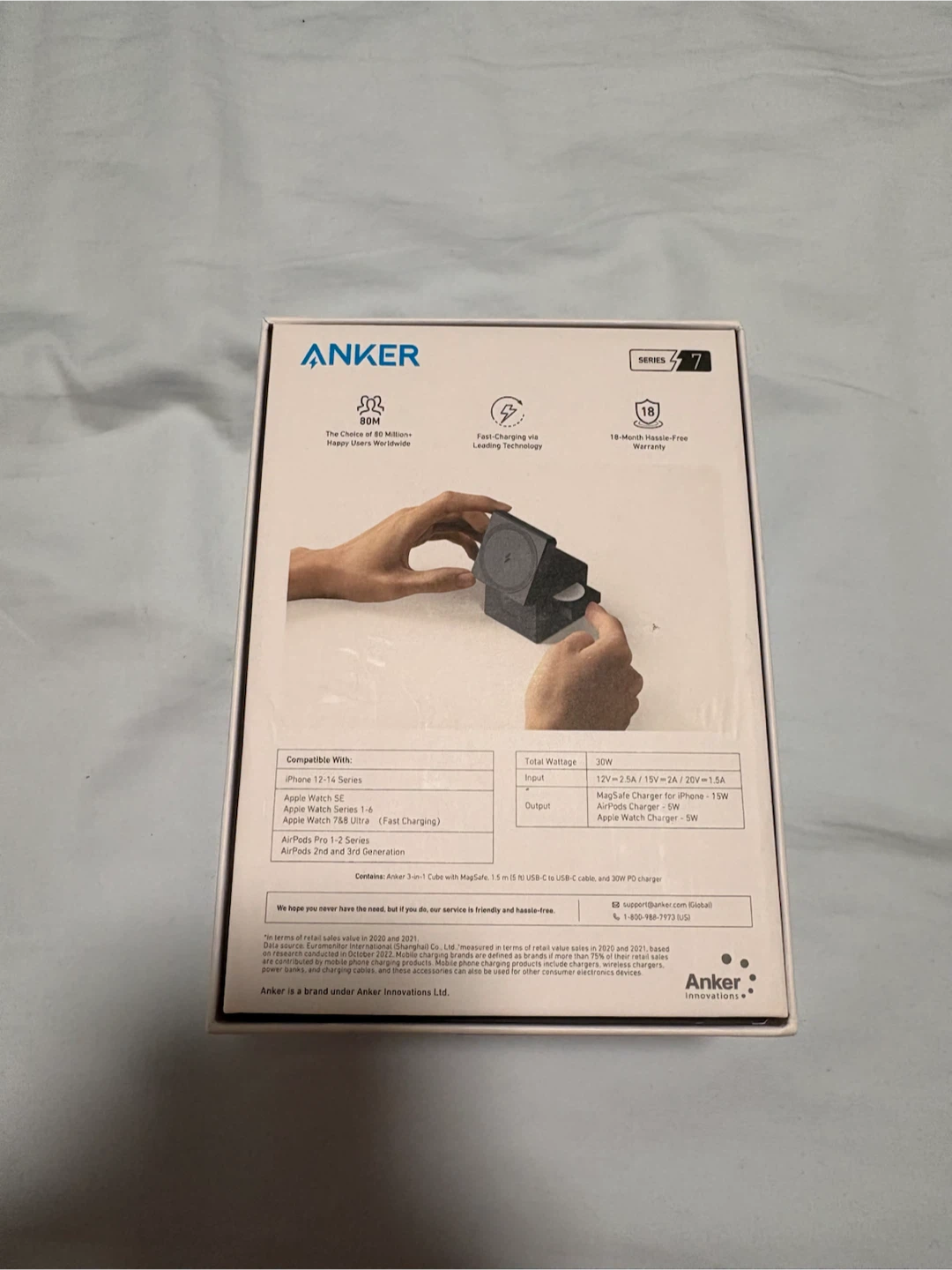 Anker 3-in-1 Charger Cube with MagSafe - photo 2