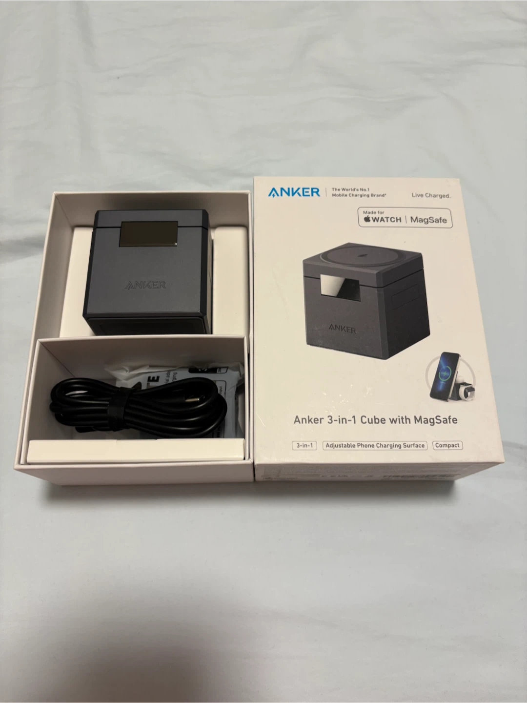 Anker 3-in-1 Charger Cube with MagSafe - photo 3