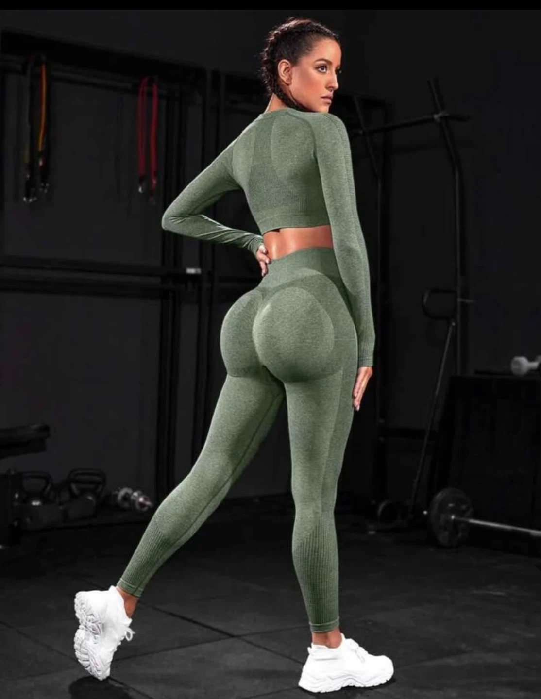 Green Seamless Workout Set
