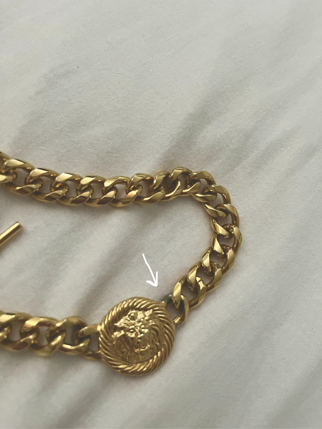 Anne Klein Lion Head Gold Tone Choker Necklace - photo 3