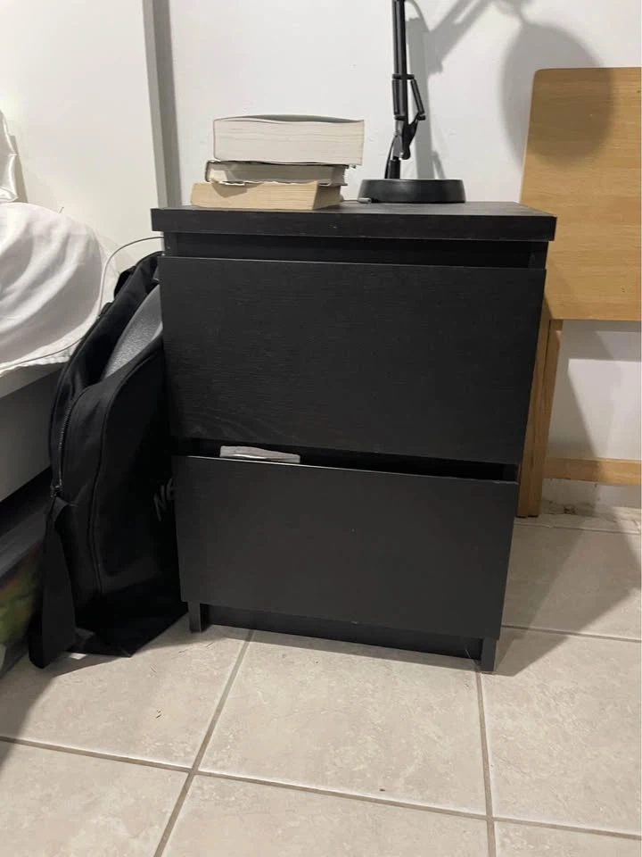 Black IKEA Nightstand