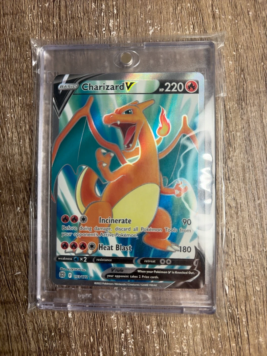 Pokemon Charizard V Card
