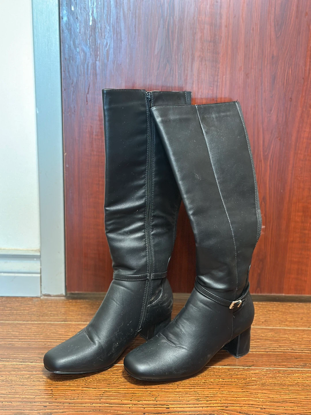 Black Knee-High Boots