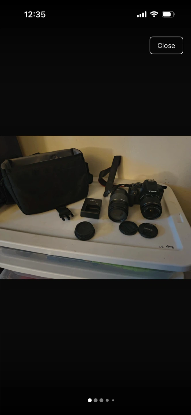 Canon EOS Rebel T5 DSLR Camera with Zoom Lens