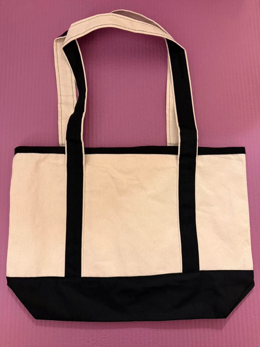 NEW✨Canvas Tote Bag with Black trim - photo 2
