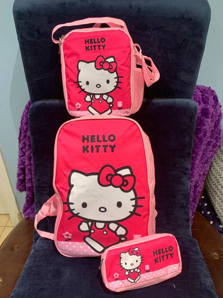 Hello Kitty Backpack, Lunch Bag & Pencil Case Set