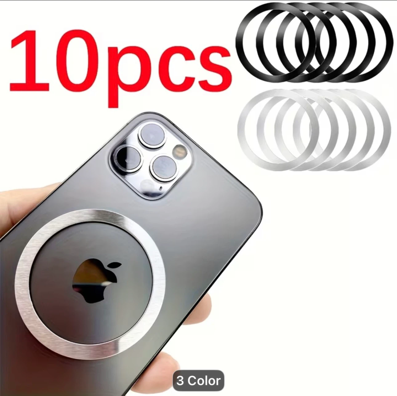 2pcs Wireless Charging Magnetic Rings, - photo 3