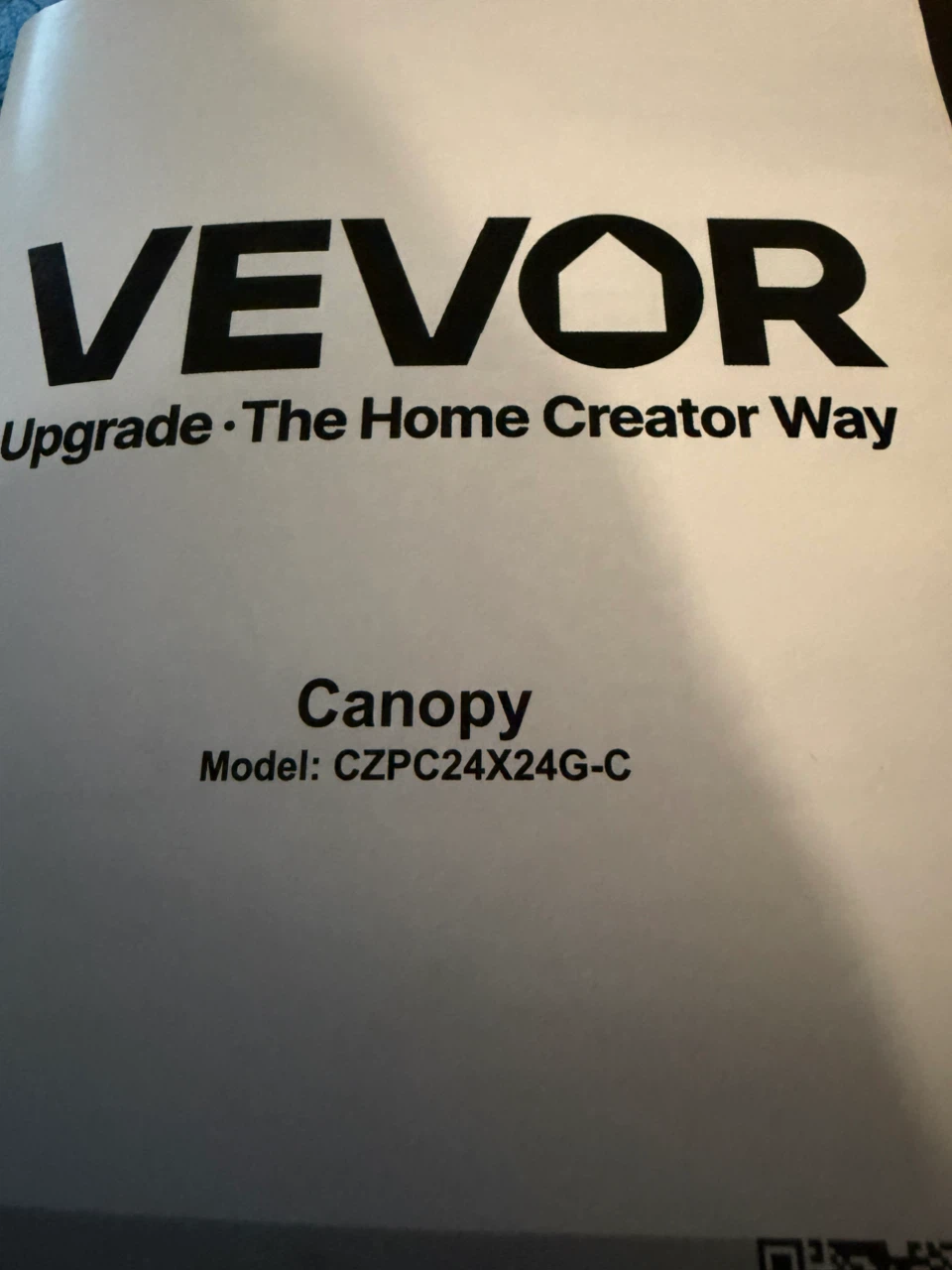 VEVOR Canopy Model CZPC24X24G-C