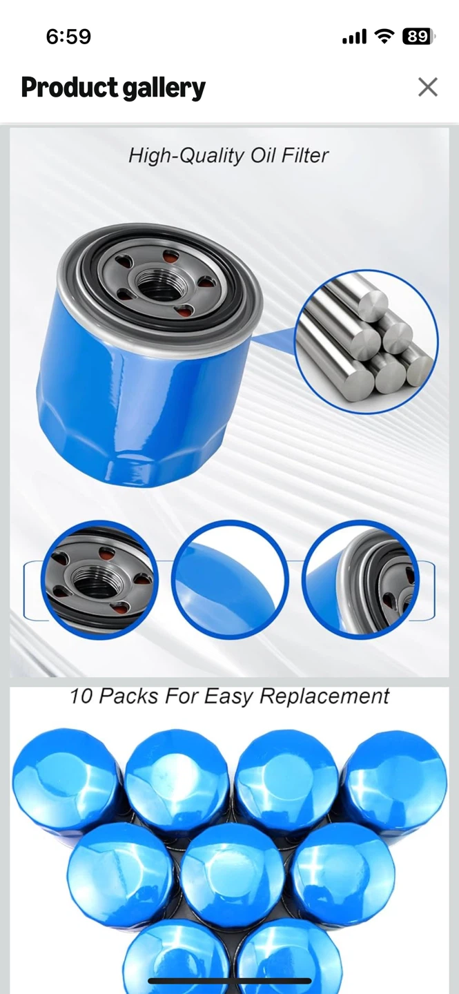 10 Pack High-Efficiency Oil Filters for Hyundai & Kia - photo 3