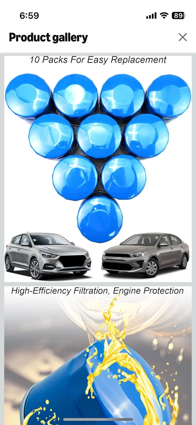 10 Pack High-Efficiency Oil Filters for Hyundai & Kia - photo 4