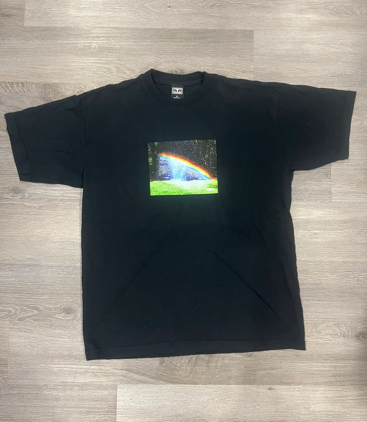 OBEY "Love Is The Cure" Vintage Rainbow T-Shirt