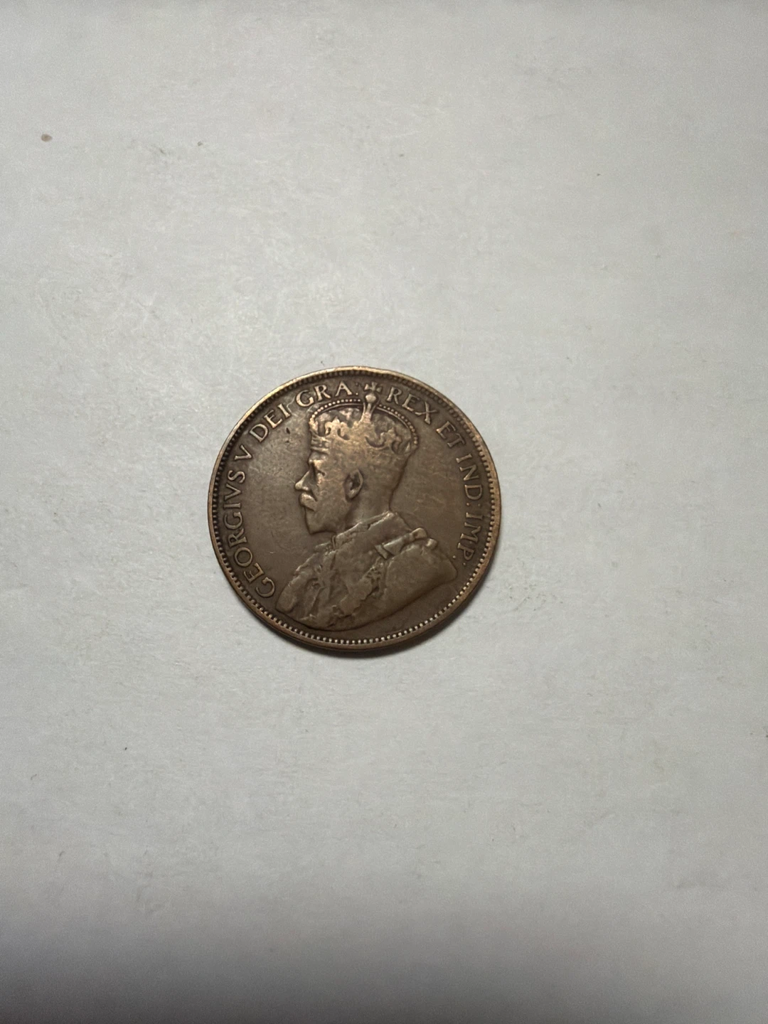 1916 Canadian One Cent Coin - photo 2