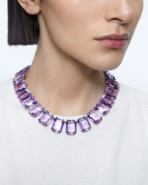 Swarovski 'MILLENIA' OVERSIZED CRYSTAL TENNIS NECKLACE