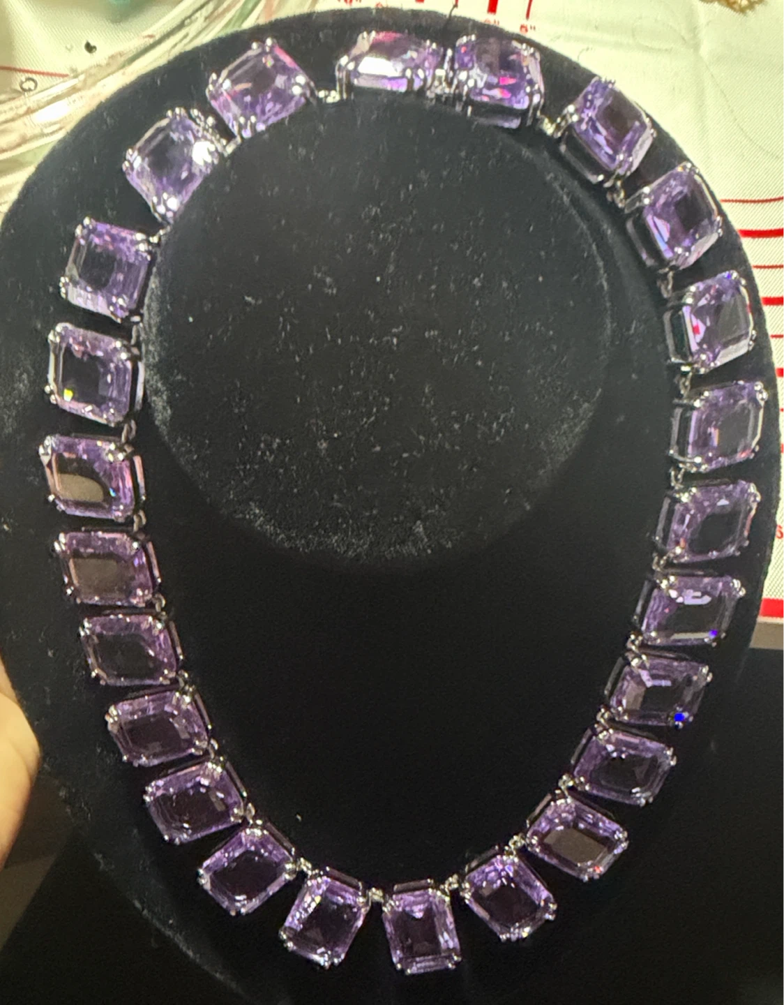 Swarovski 'MILLENIA' OVERSIZED CRYSTAL TENNIS NECKLACE - photo 4